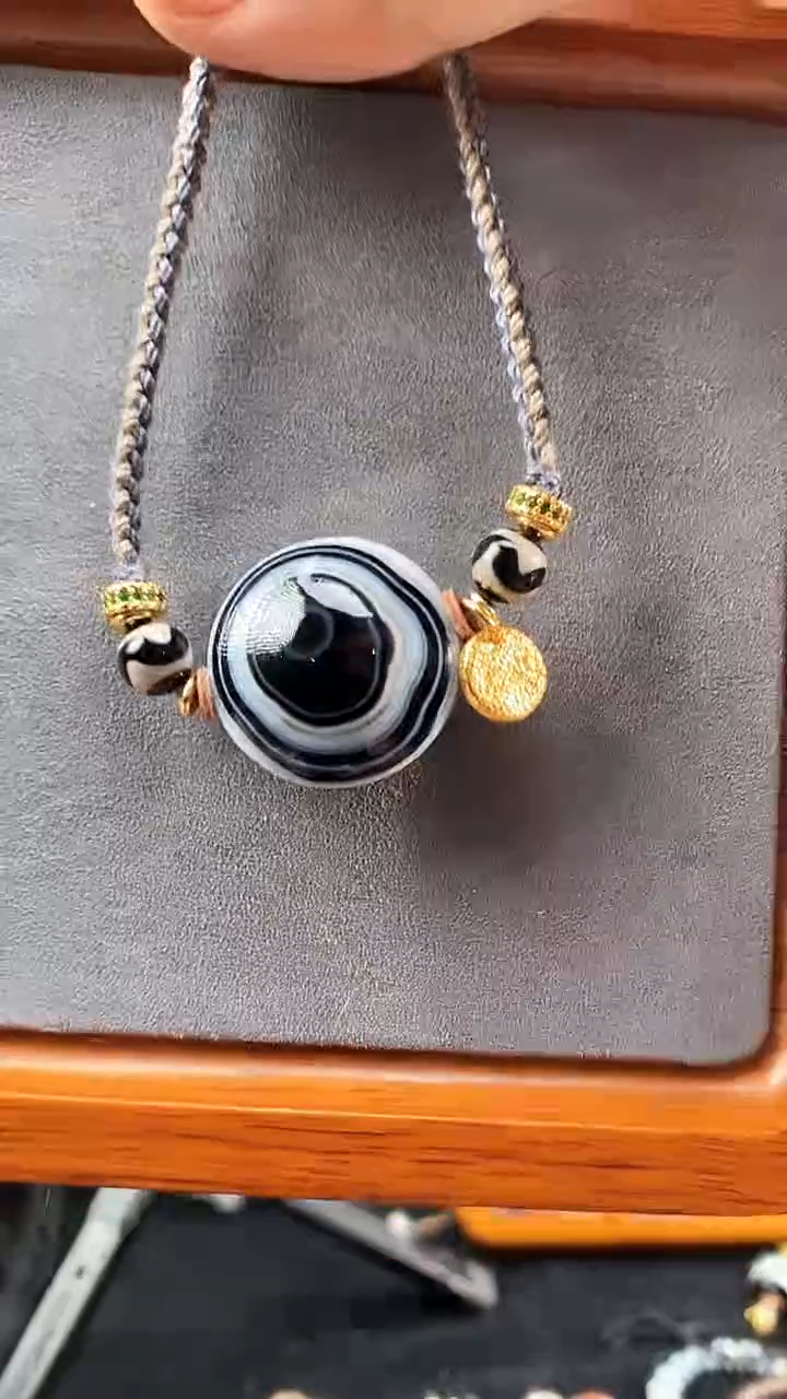 【闪购商品】玛瑙/玉髓69银S925镀金镶嵌0126-