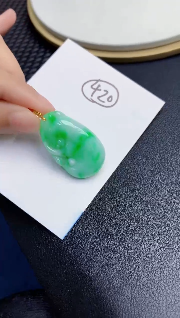 【闪购商品】翡翠颈饰18K金镶嵌000000000
