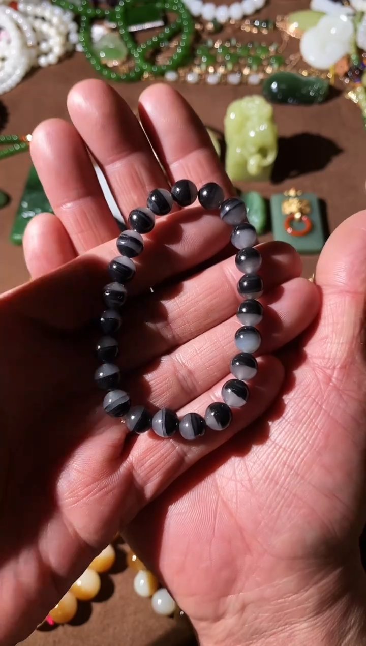 颈饰未镶嵌和田玉石**室手串