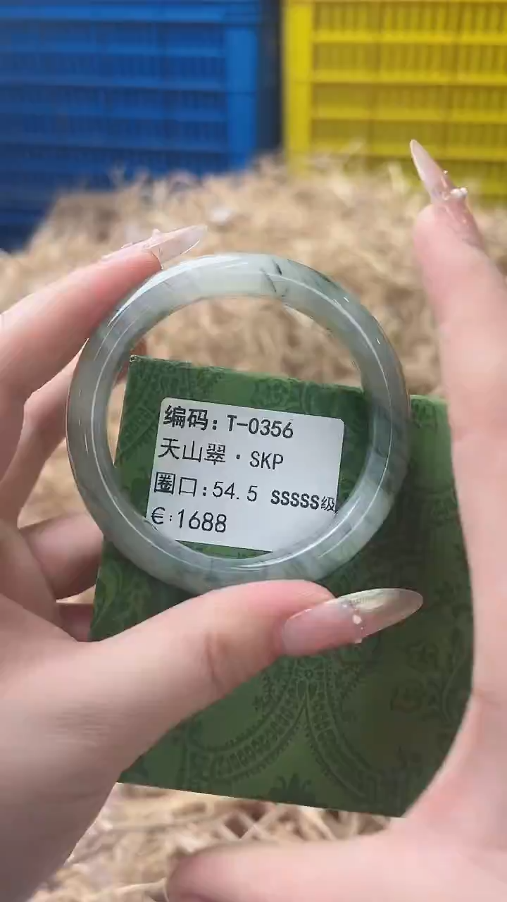 未镶嵌手镯石英质玉T-0356