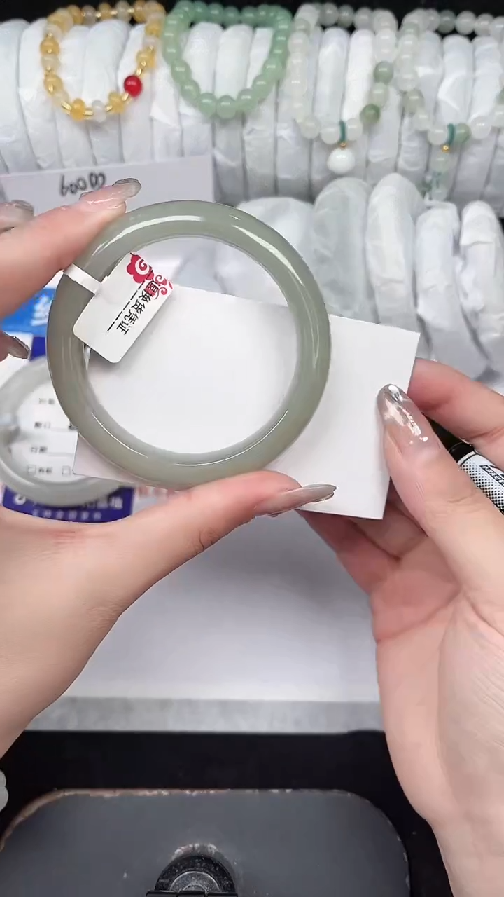 未镶嵌手镯石英质玉215-54/55