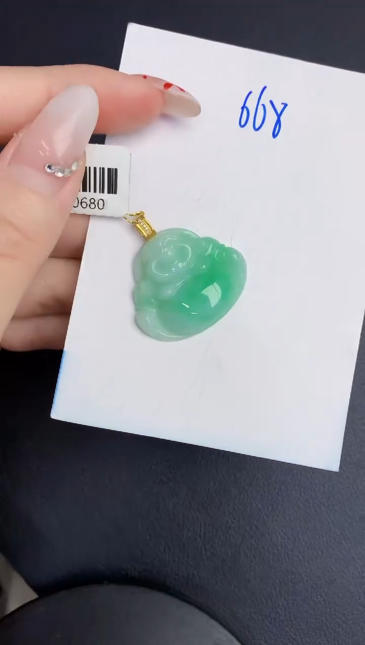 【闪购商品】翡翠颈饰18K金镶嵌000000000000