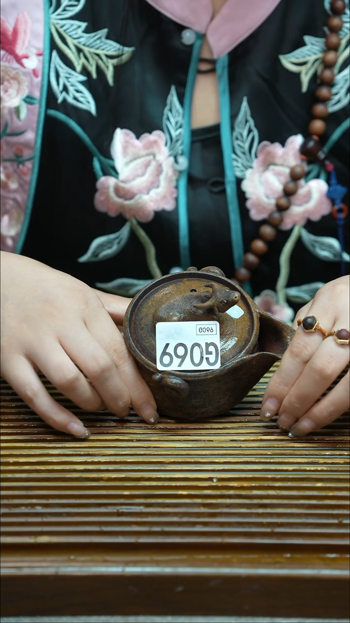 万古烧粗陶手工茶具