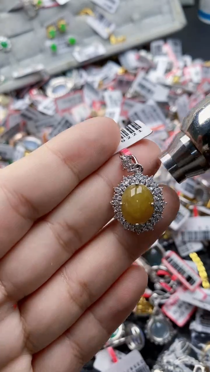 翡翠戒指银S925镶嵌5555555   6