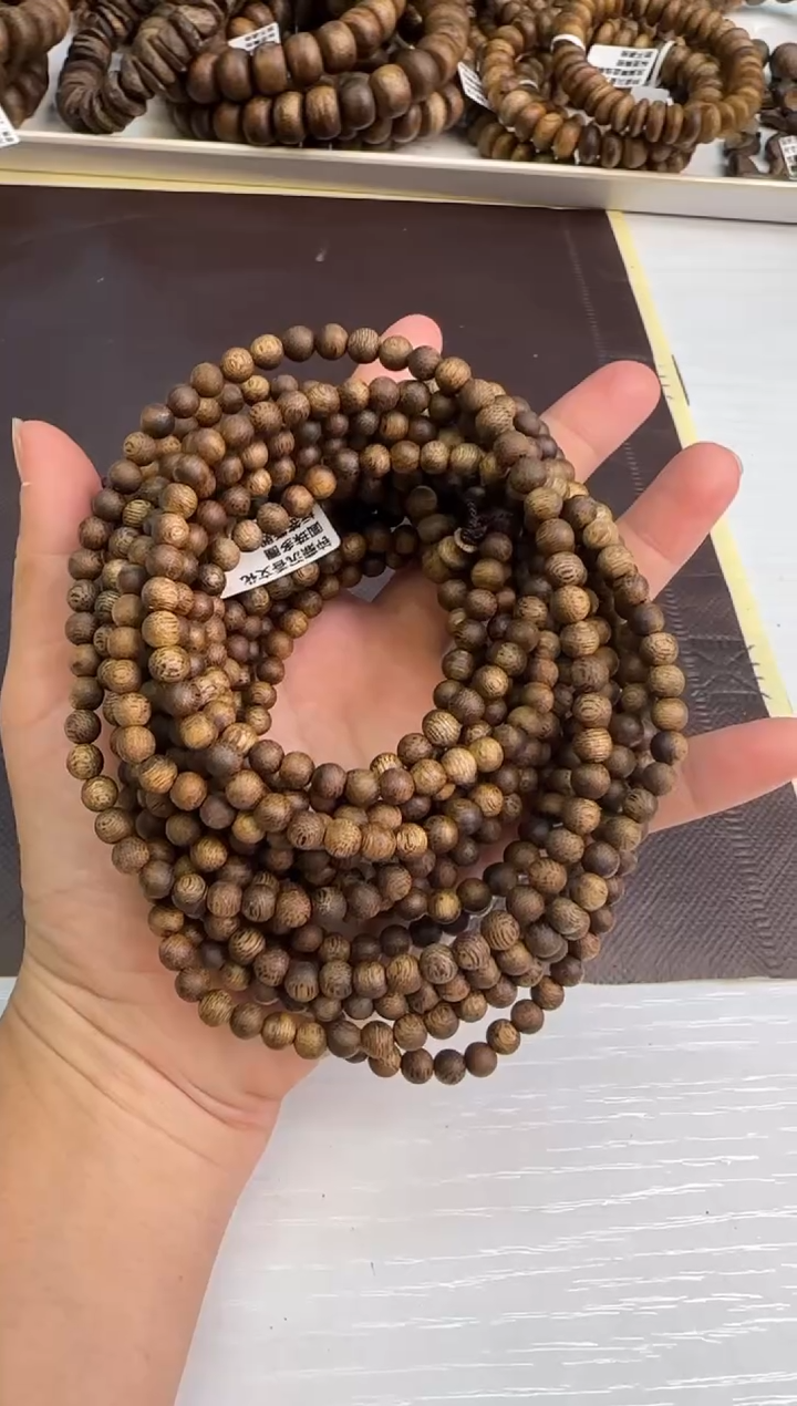 【闪购商品】沉香手串99沉国香绿棋白露5mm8g+多样性发1
