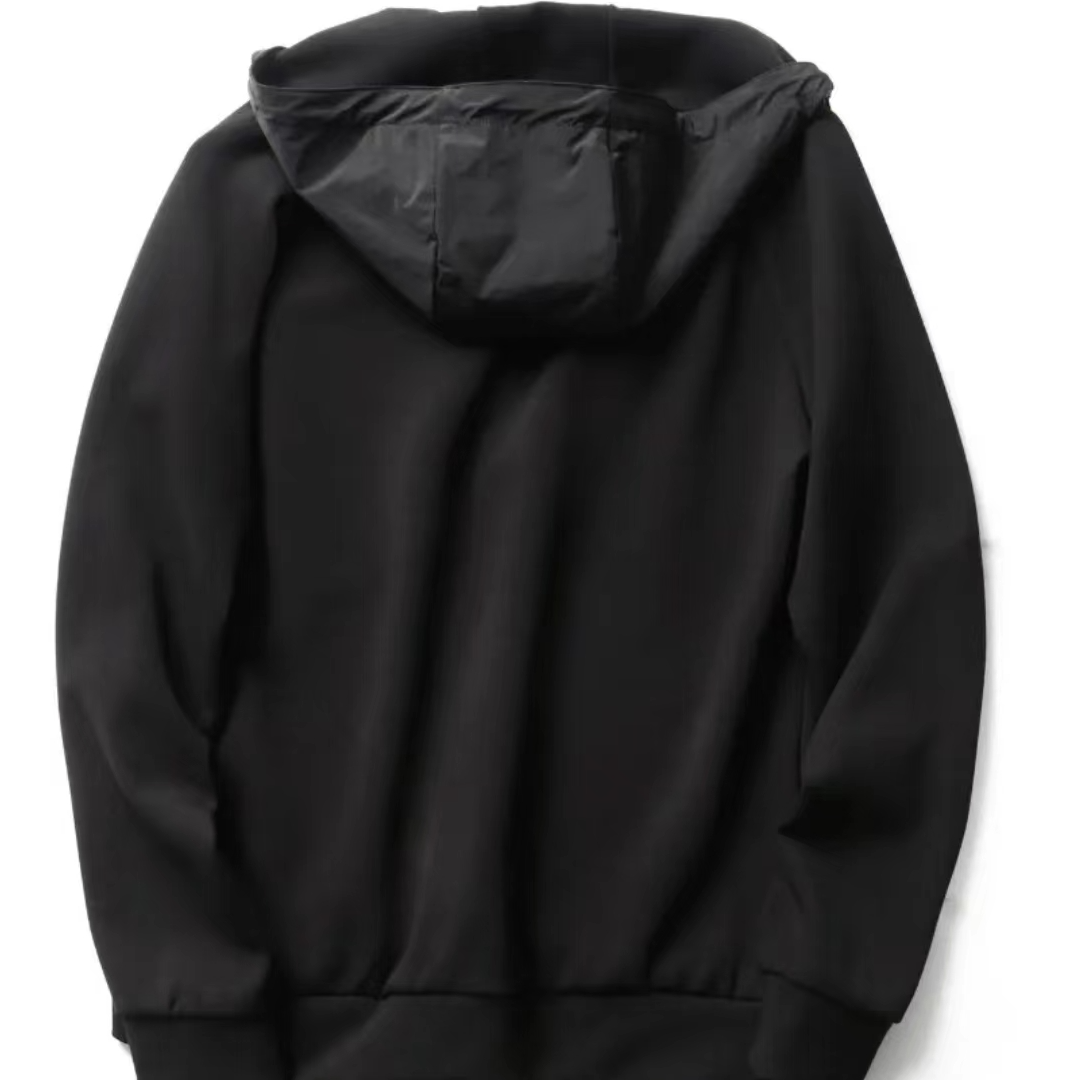 S蓝连帽男士户外休闲外套