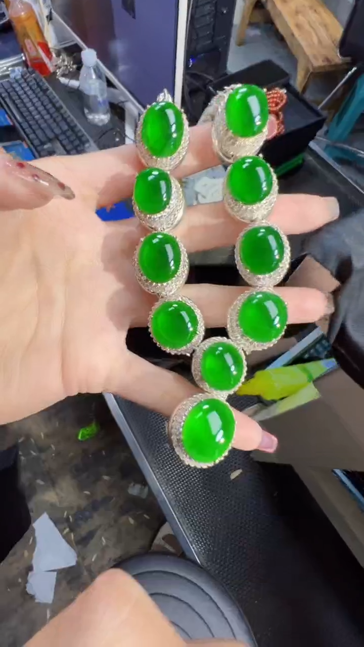 【闪购商品】定制翡翠未镶嵌套链1