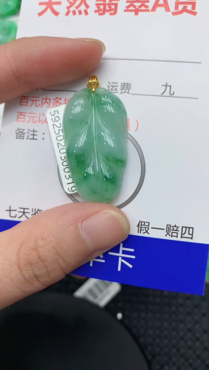 【闪购商品】翡翠颈饰18K金镶嵌11111111111