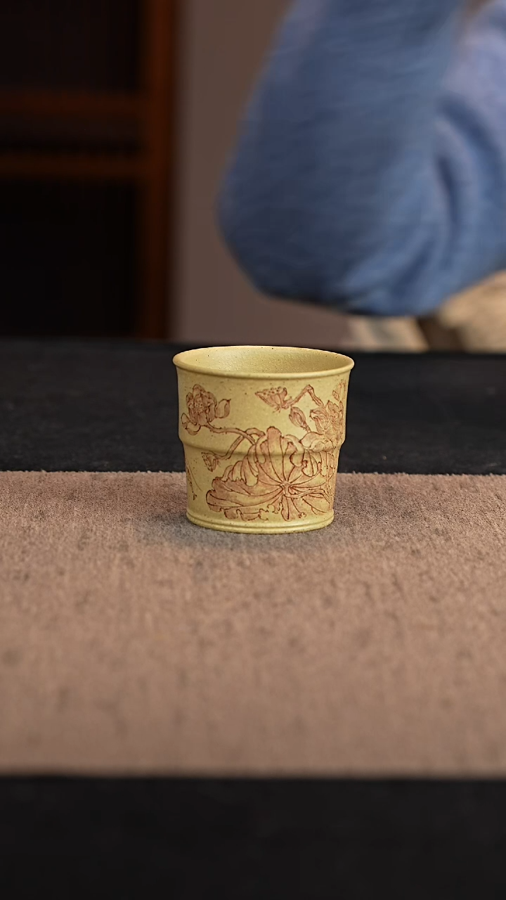 【闪购商品】紫砂茶壶本山绿荷叶杯