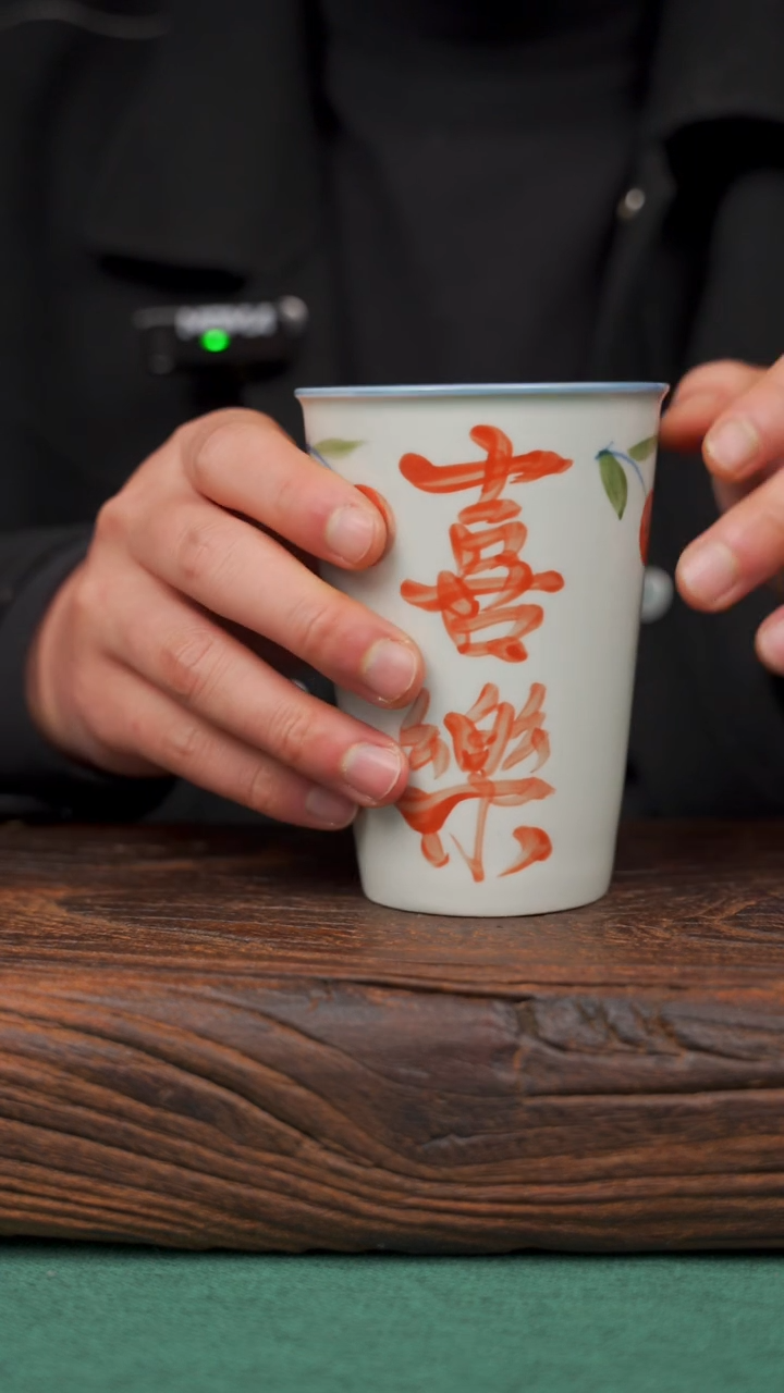 【闪购商品】瓷片40寻一缕瓷香杯釉下手工手绘瓷器