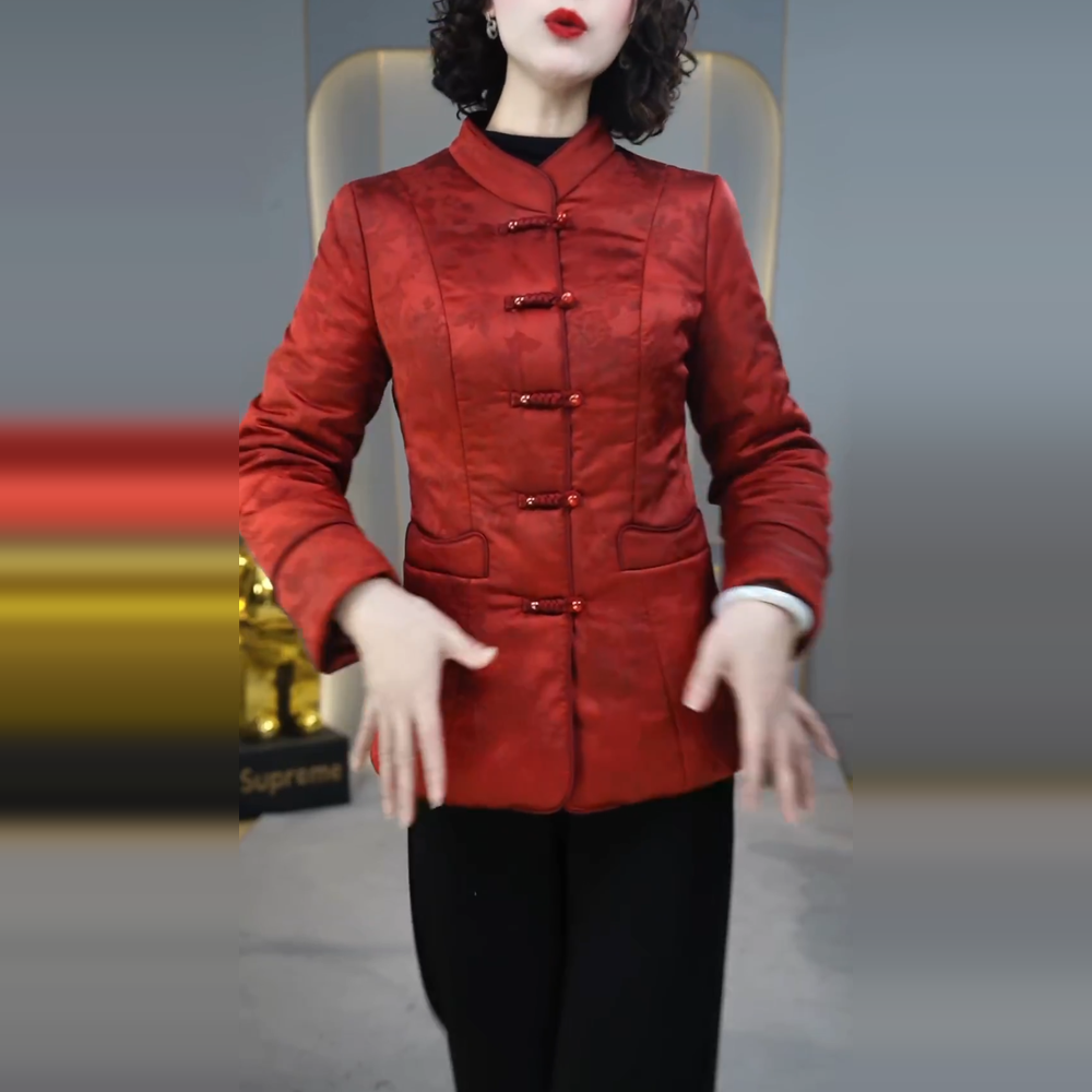 新款加厚保暖时尚修身显瘦女装休闲气质洋气外套中年妈妈装气质