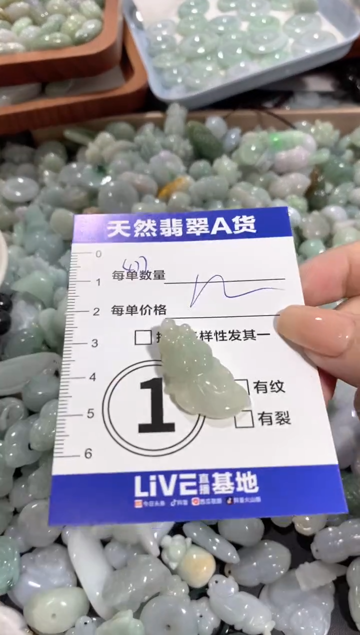 颈饰未镶嵌翡翠天然翡翠A货批量多样性发一件