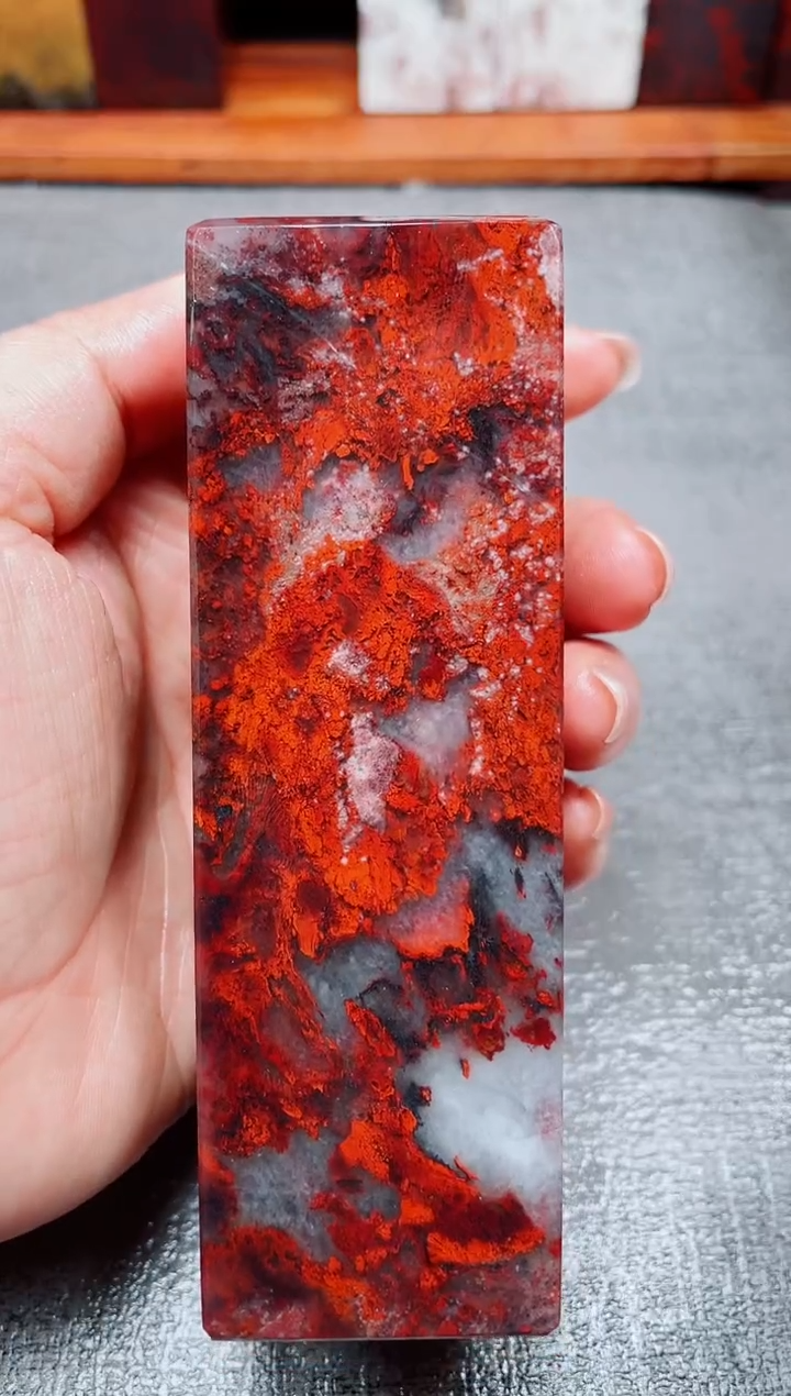 玉桂林鸡血玉素章--31