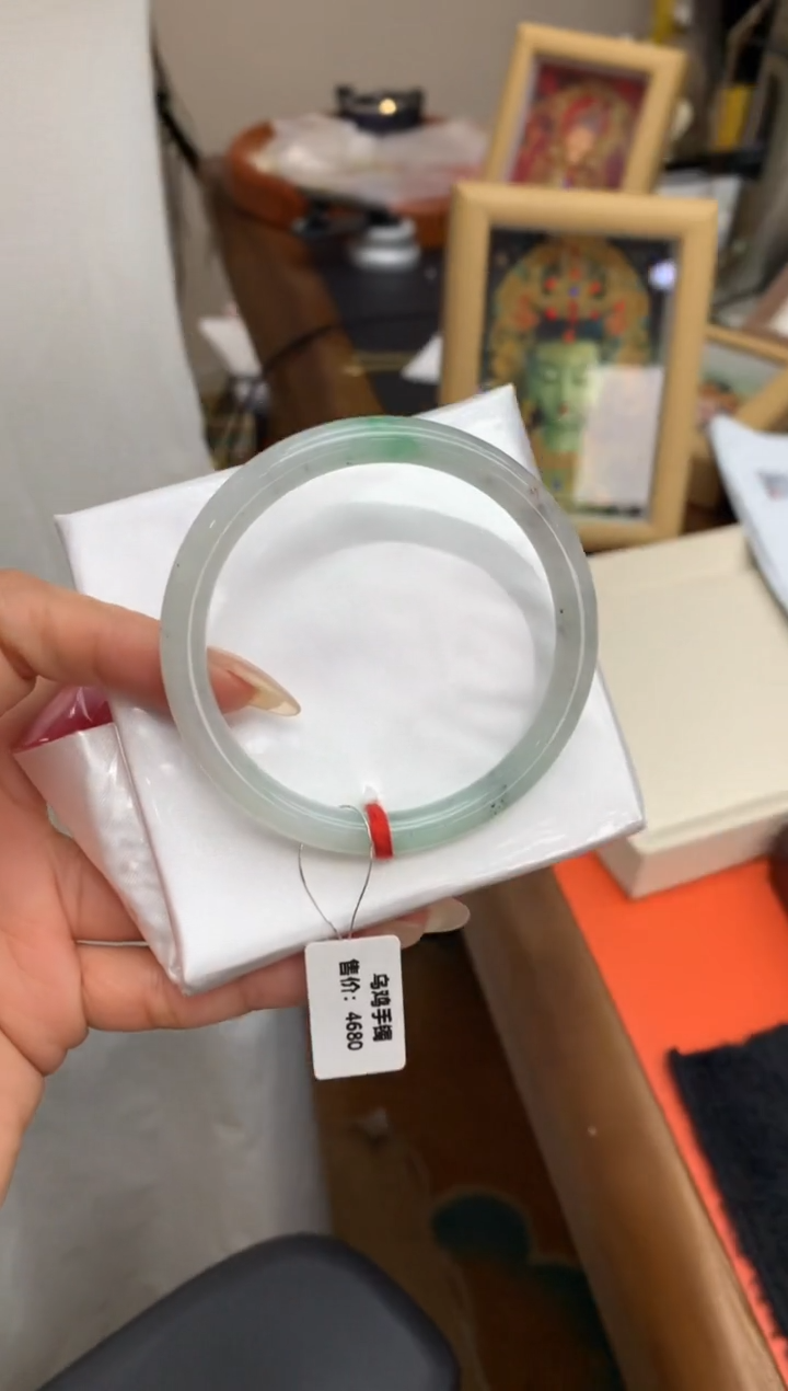 【闪购商品】翡翠手镯未镶嵌手镯#54.2