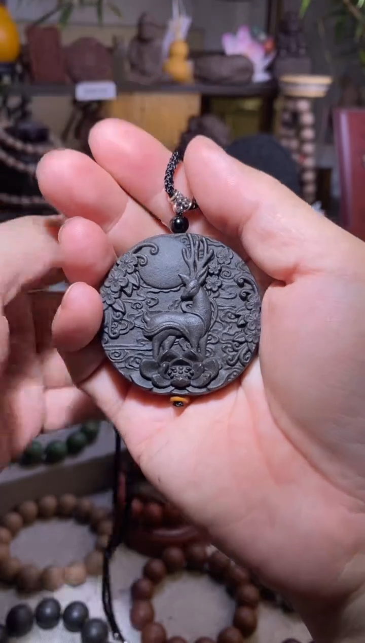 【闪购商品】泥塑内府龙涎合香牌福利-一路生花