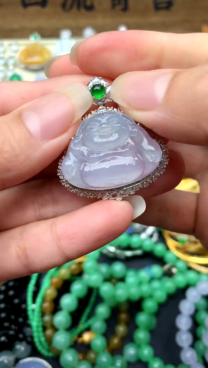 【闪购商品】翡翠颈饰18K金镶嵌322-中国好珍宝