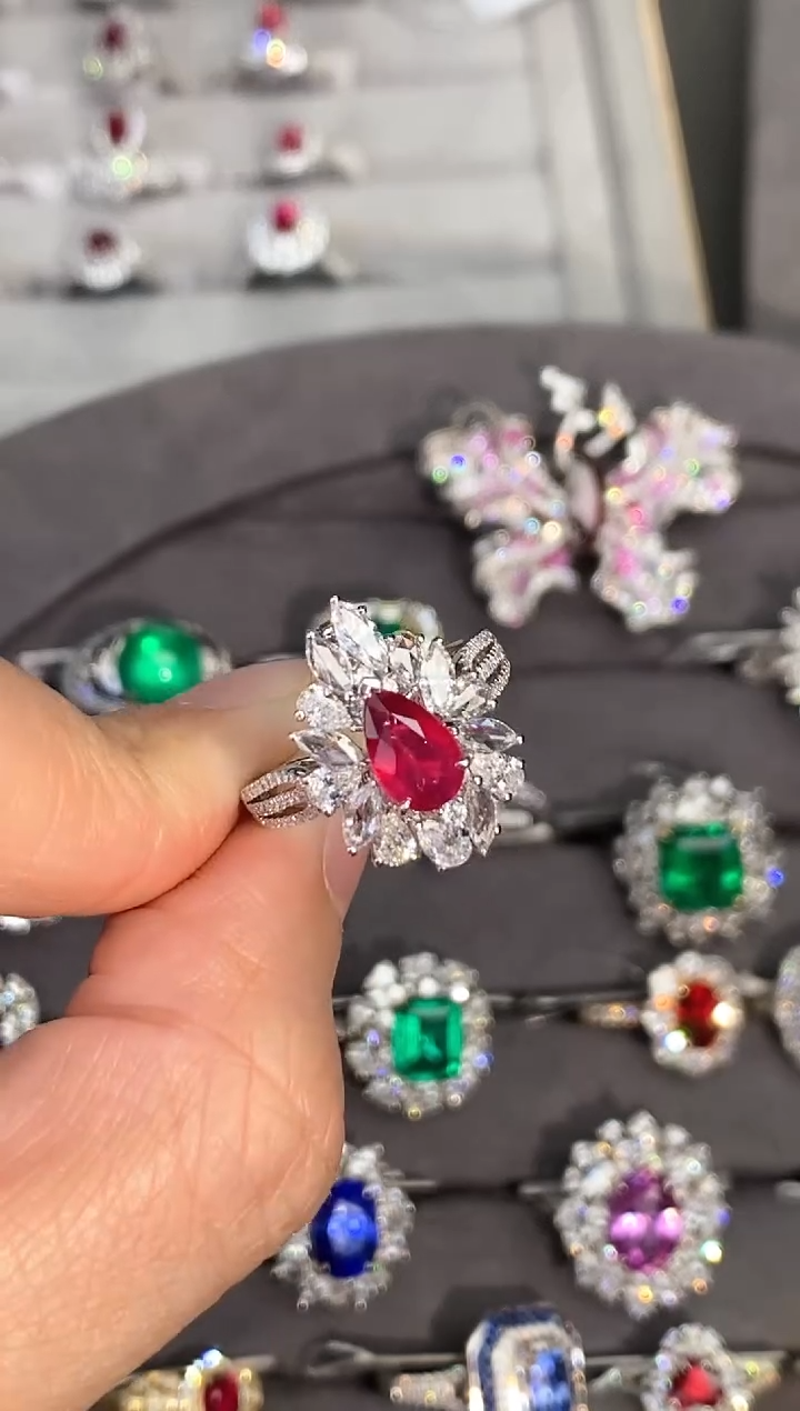 【闪购商品】红宝石戒指18K金镶嵌1.27ct/新年开工价