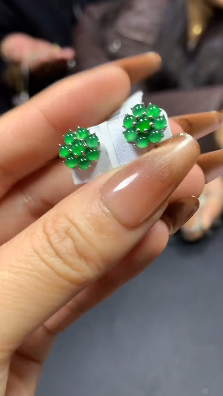 【闪购商品】翡翠耳饰未镶嵌0615017365/多样性发一