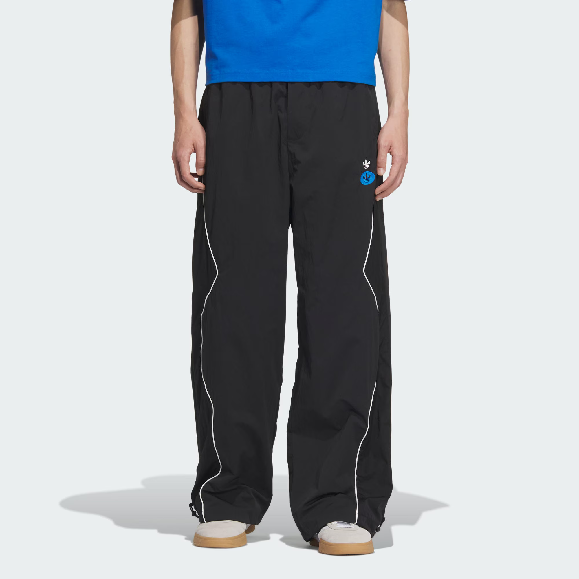 adidas/阿迪达斯三叶草男款RAC WV TP M 宽松运动裤机车服JM8039