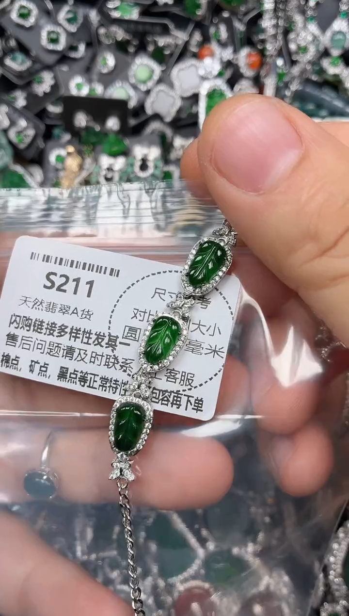 颈饰未镶嵌翡翠S211手链