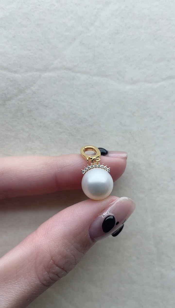 【闪购商品】海水珍珠吊坠银S925镶嵌117