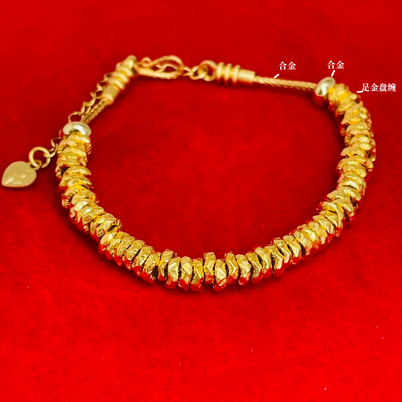 足金999盘缠卡5mm赠DIY链子经典搭配 克重不足补差价