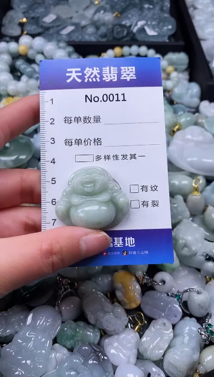 【闪购商品】翡翠颈饰未镶嵌缅甸A货翡翠0011