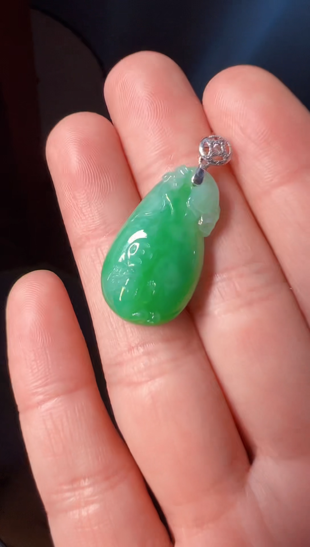 【闪购商品】定制翡翠18K金镶嵌1500一