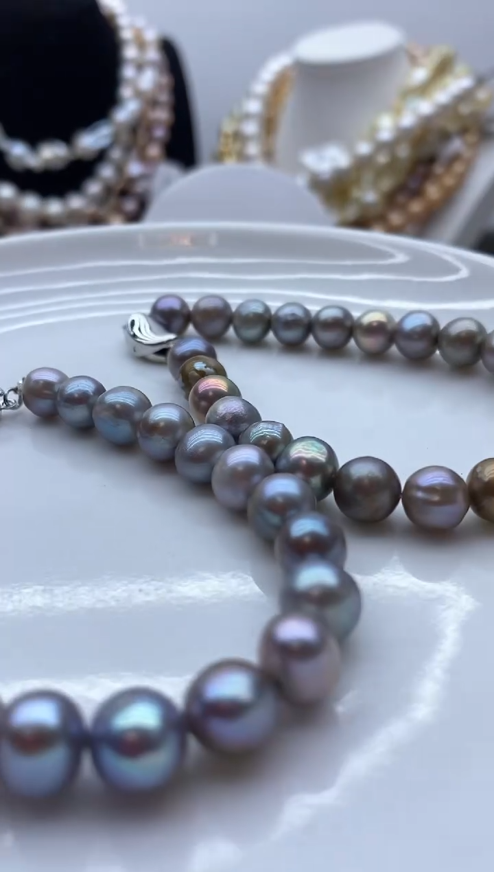 【闪购商品】淡水珍珠颈饰钛钢63