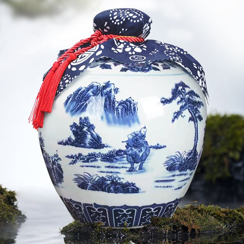 草原大牧场优级坛装酒清香型老酒5L高粱酒纯粮食酒56度5L