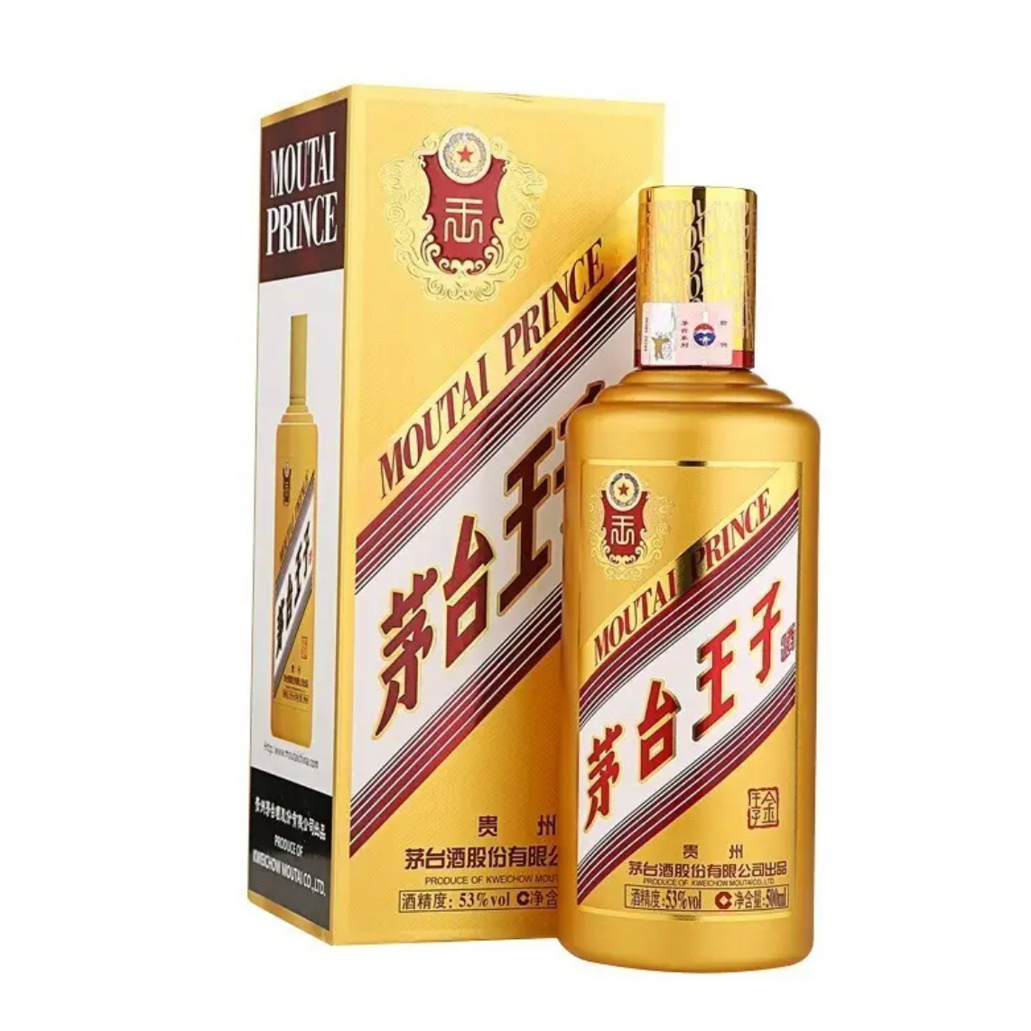 MOUTAI PRINCE/茅台王子酒【1.2】金王子  53度500ml酱香型白酒