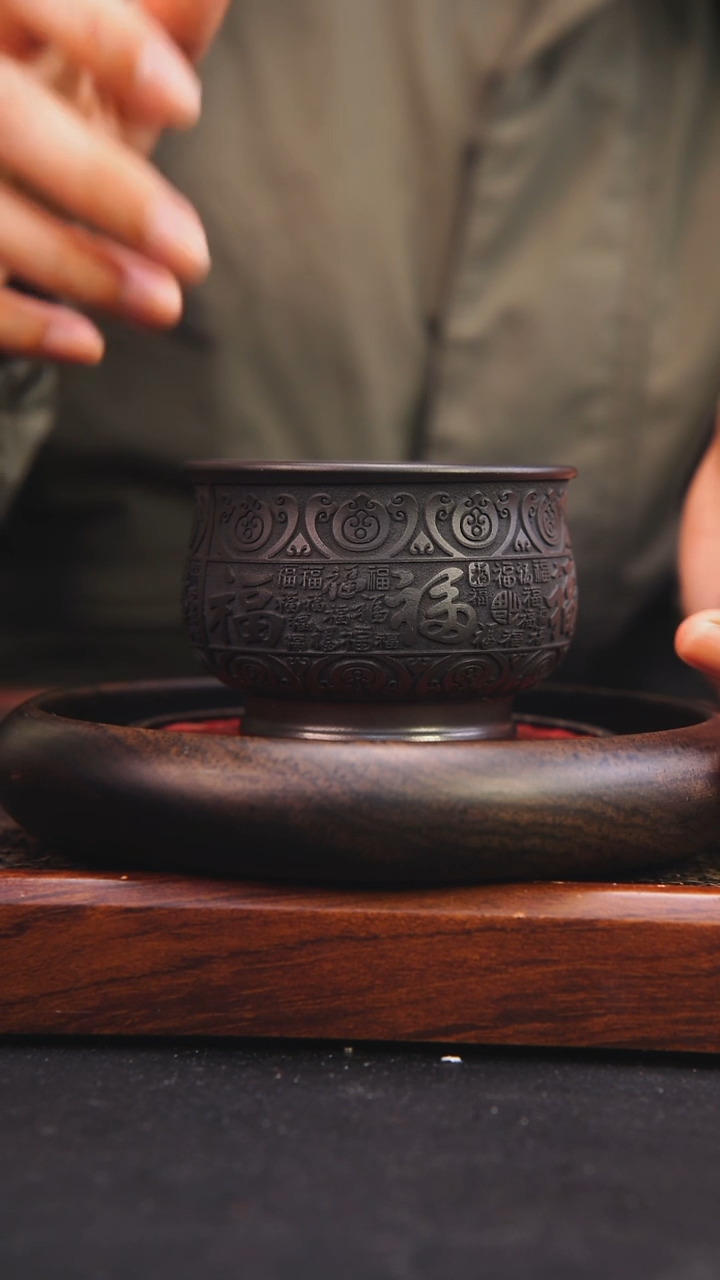 【闪购商品】紫砂茶杯原矿紫砂摆件