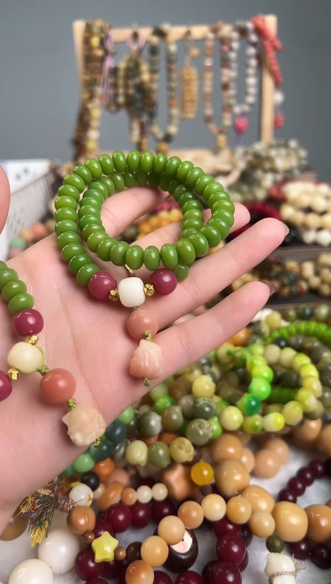 双圈算盘珠菩提手串