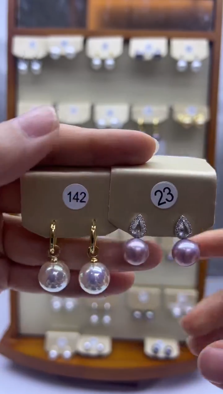 未镶嵌耳饰淡水珍珠142+23