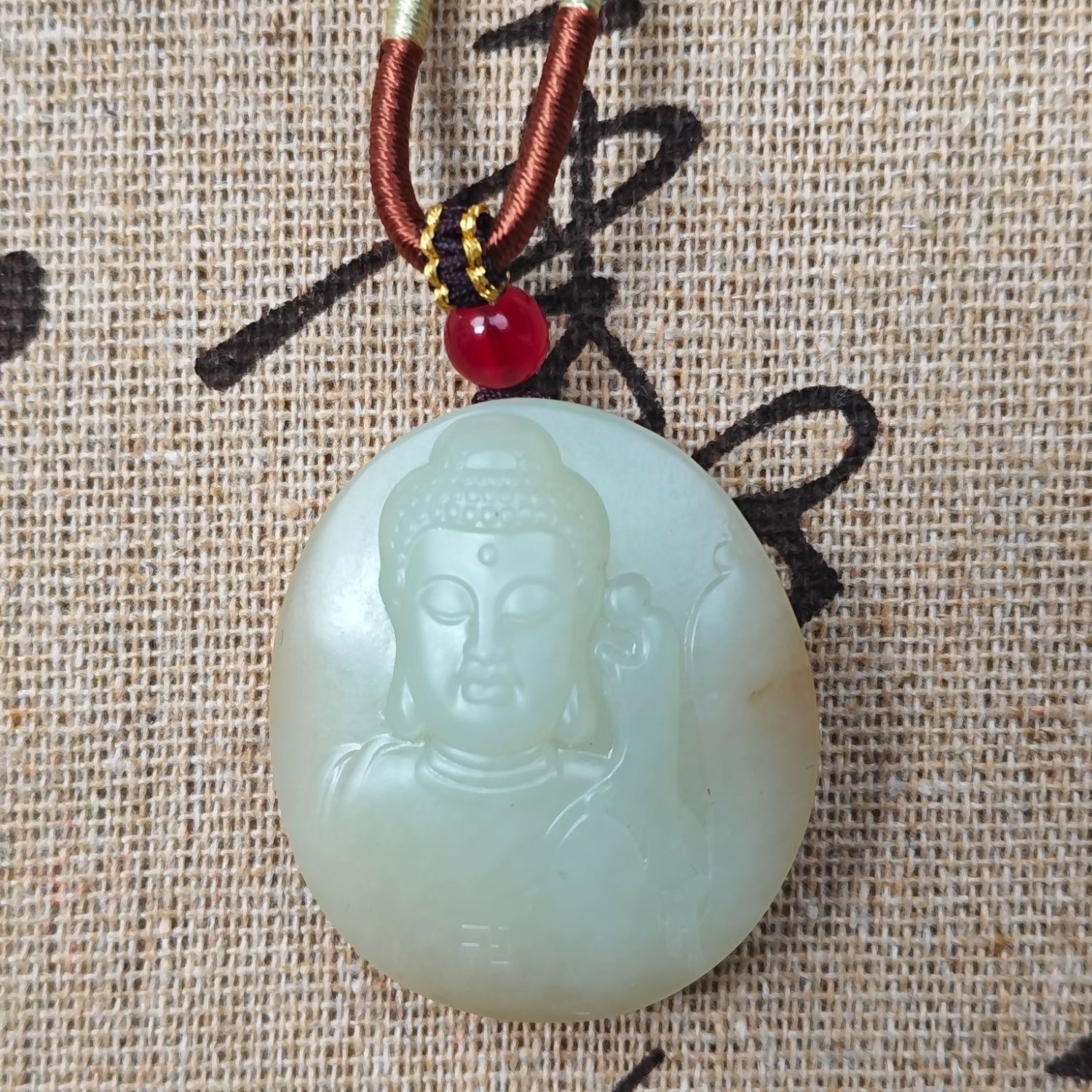 和田玉挂件糖料-大日