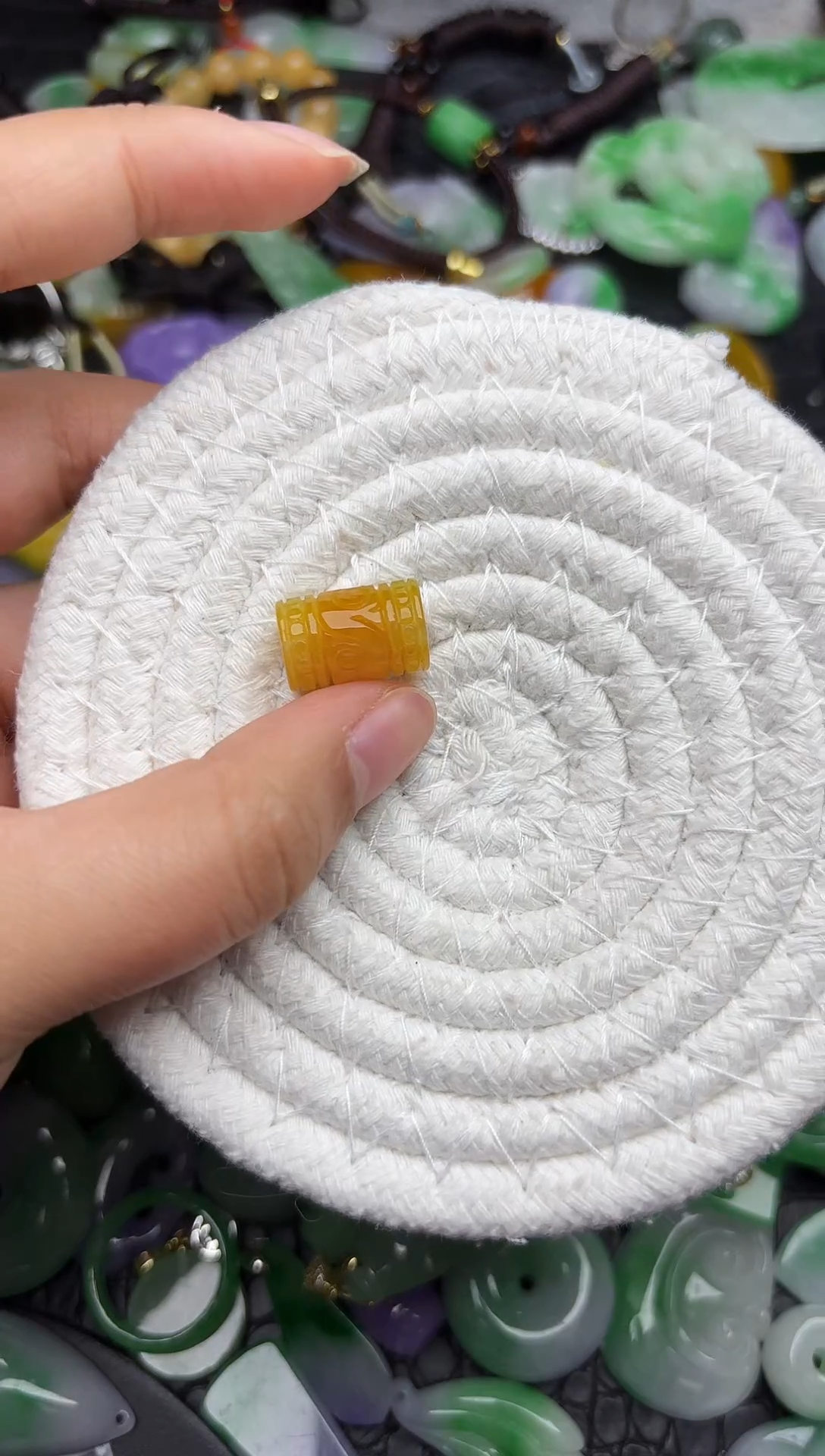 颈饰未镶嵌翡翠缅甸翡翠吊坠