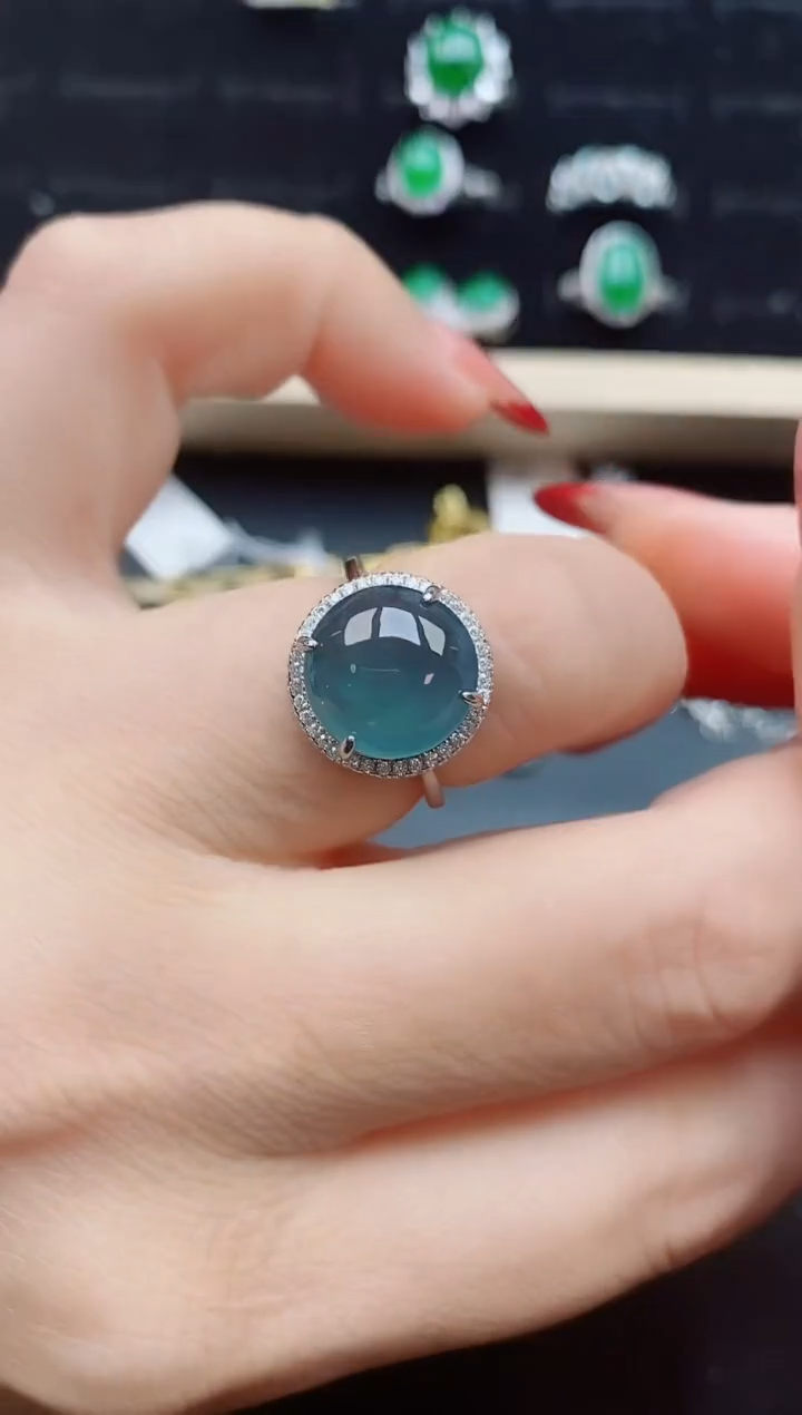 【闪购商品】翡翠戒指银S925镶嵌321321
