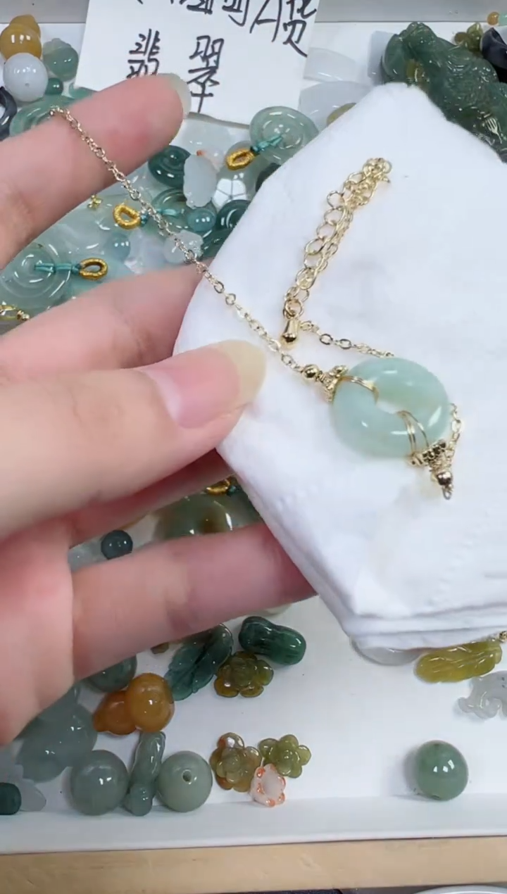 翡翠裸石114号链接，A货翡翠