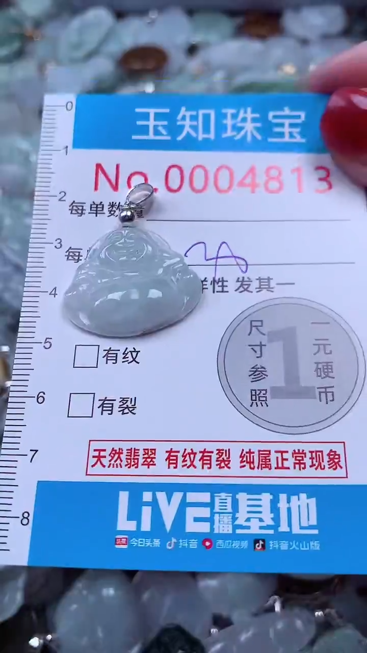 吊坠(不含链)未镶嵌翡翠4813