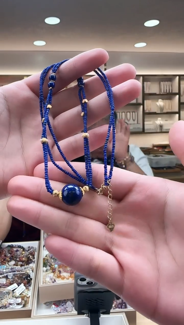 【闪购商品】青金石项链库存有限售完即止未镶嵌 