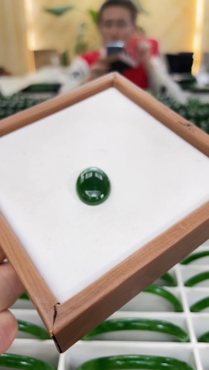 【闪购商品】和田玉（碧玉）戒指未镶嵌蛋面