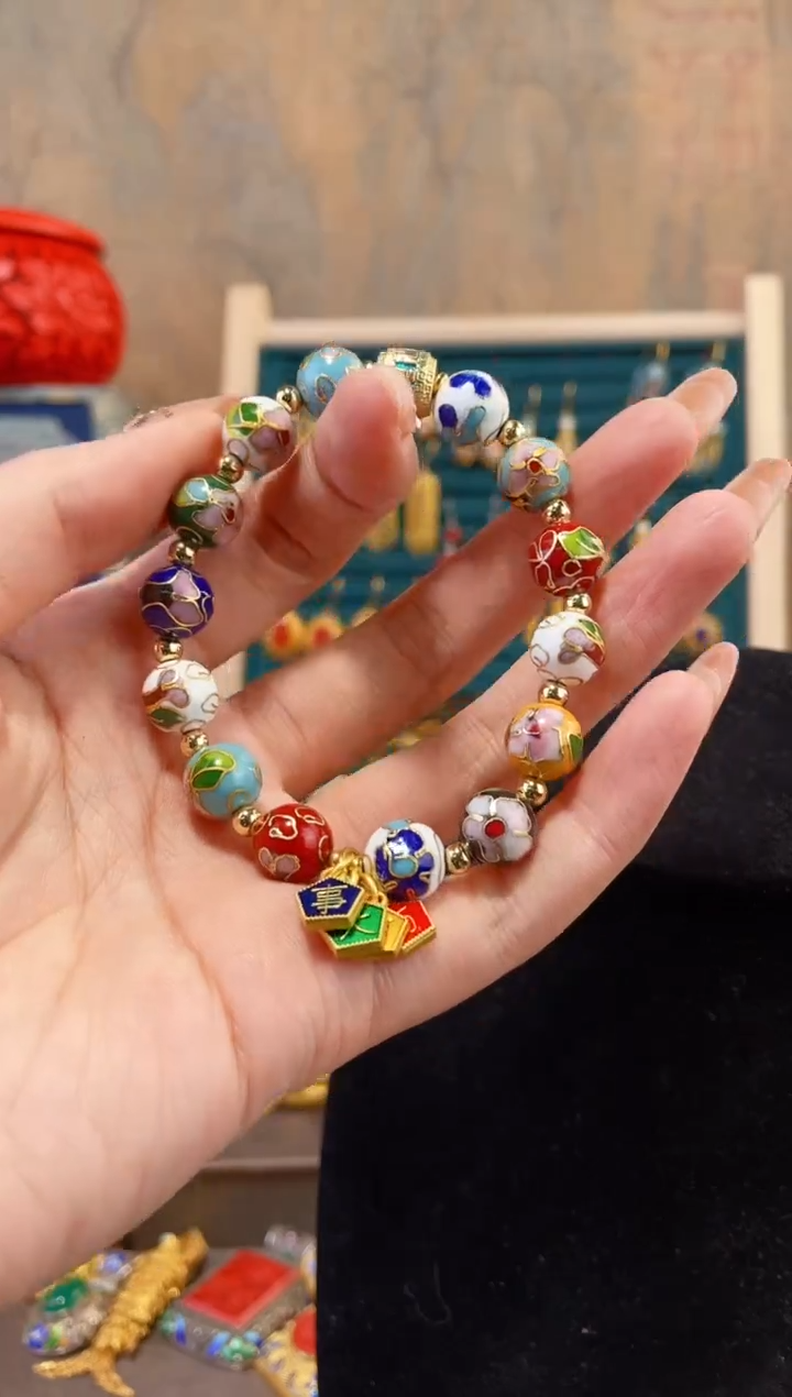 【闪购商品】非遗景泰蓝手串多宝色