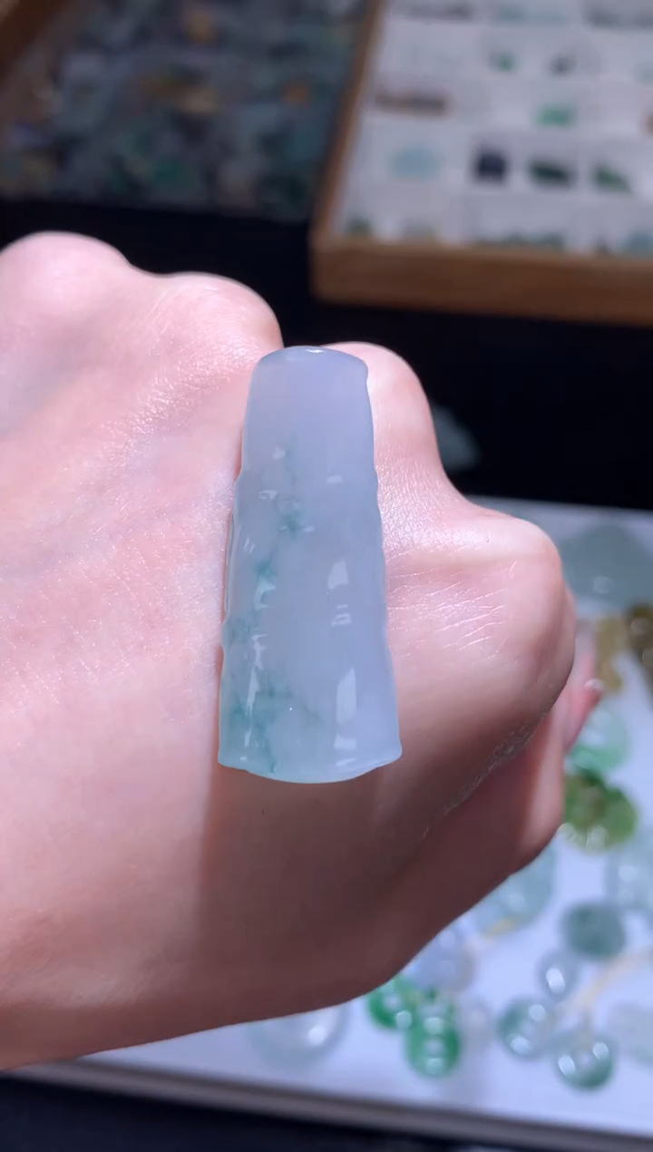 未镶嵌定制翡翠竹节