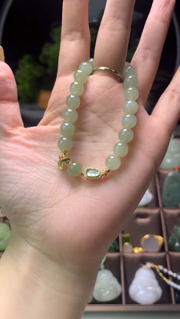 手链未镶嵌和田玉手串