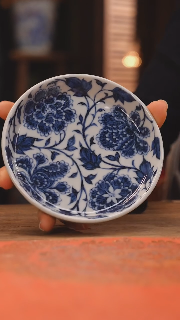 【闪购商品】杯余志剑造  四象牡丹壶承