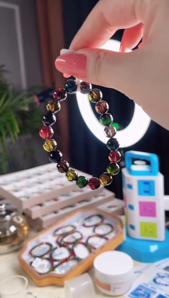 【闪购商品】碧玺手链未镶嵌单圈手链9.5+