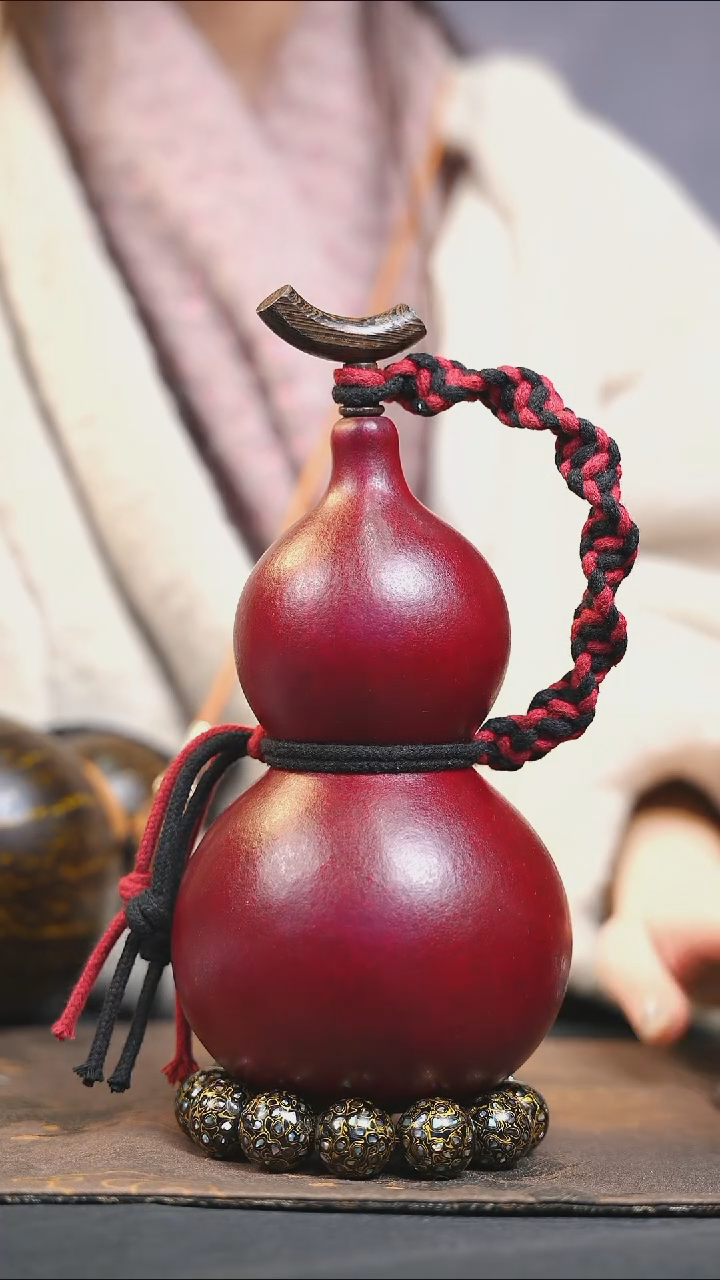 【闪购商品】XS151大漆酒葫芦不包手串及旋转底座