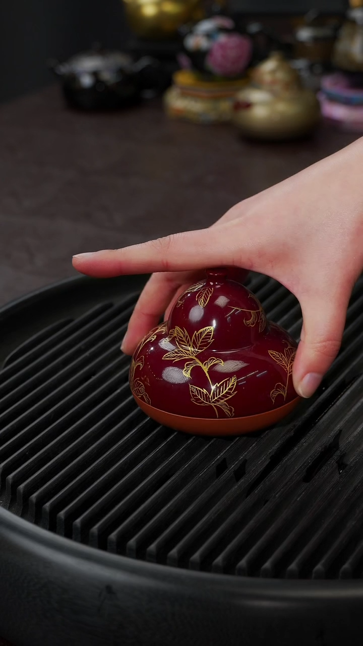 【闪购商品】杯【宜景窑大漆系列】葫芦