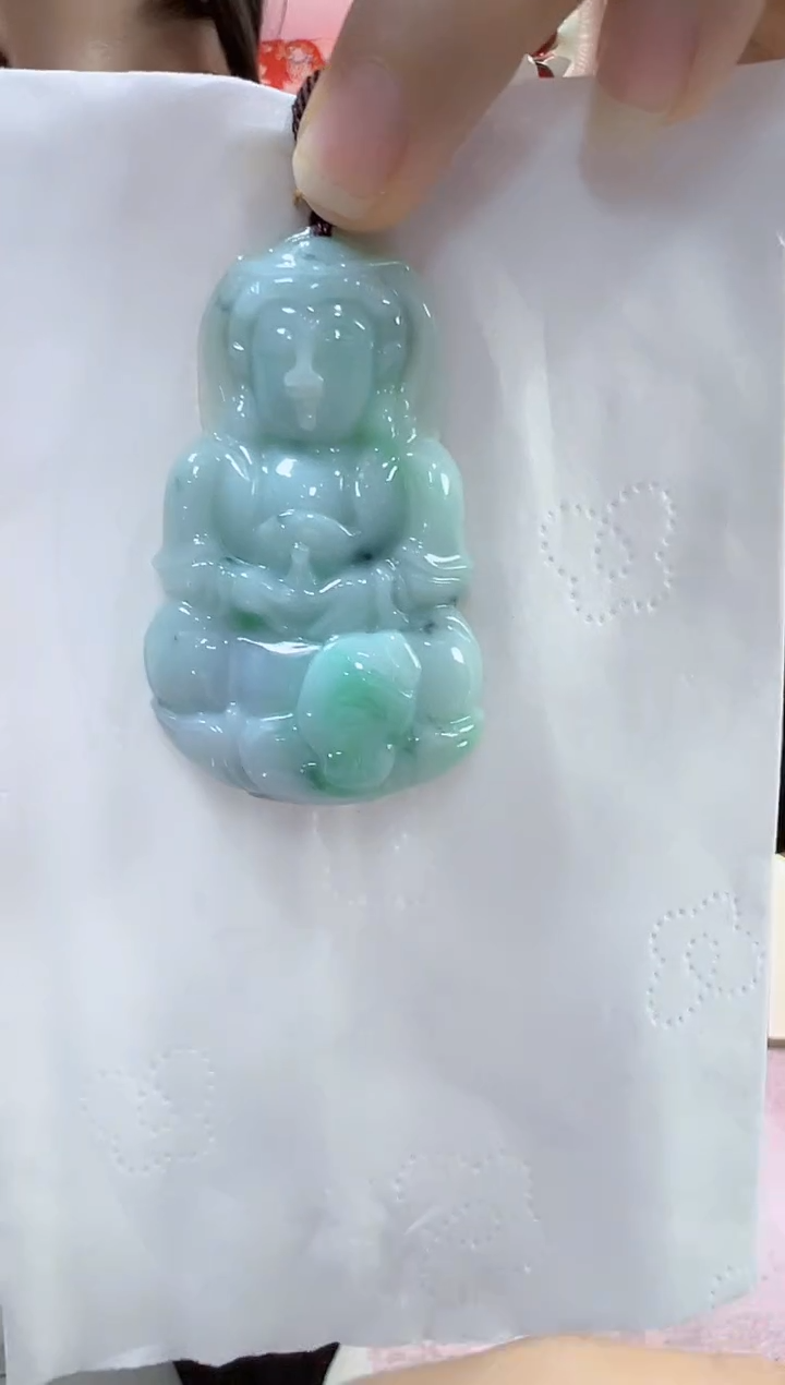 【闪购商品】翡翠颈饰未镶嵌孤品观音