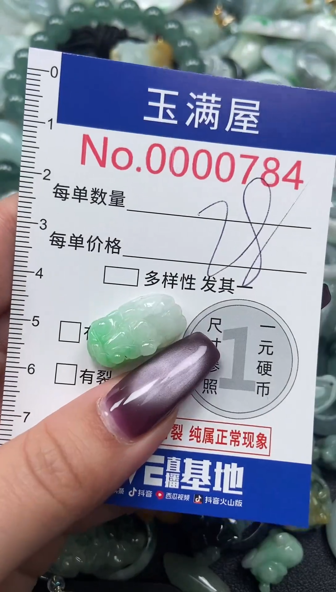 颈饰未镶嵌翡翠784